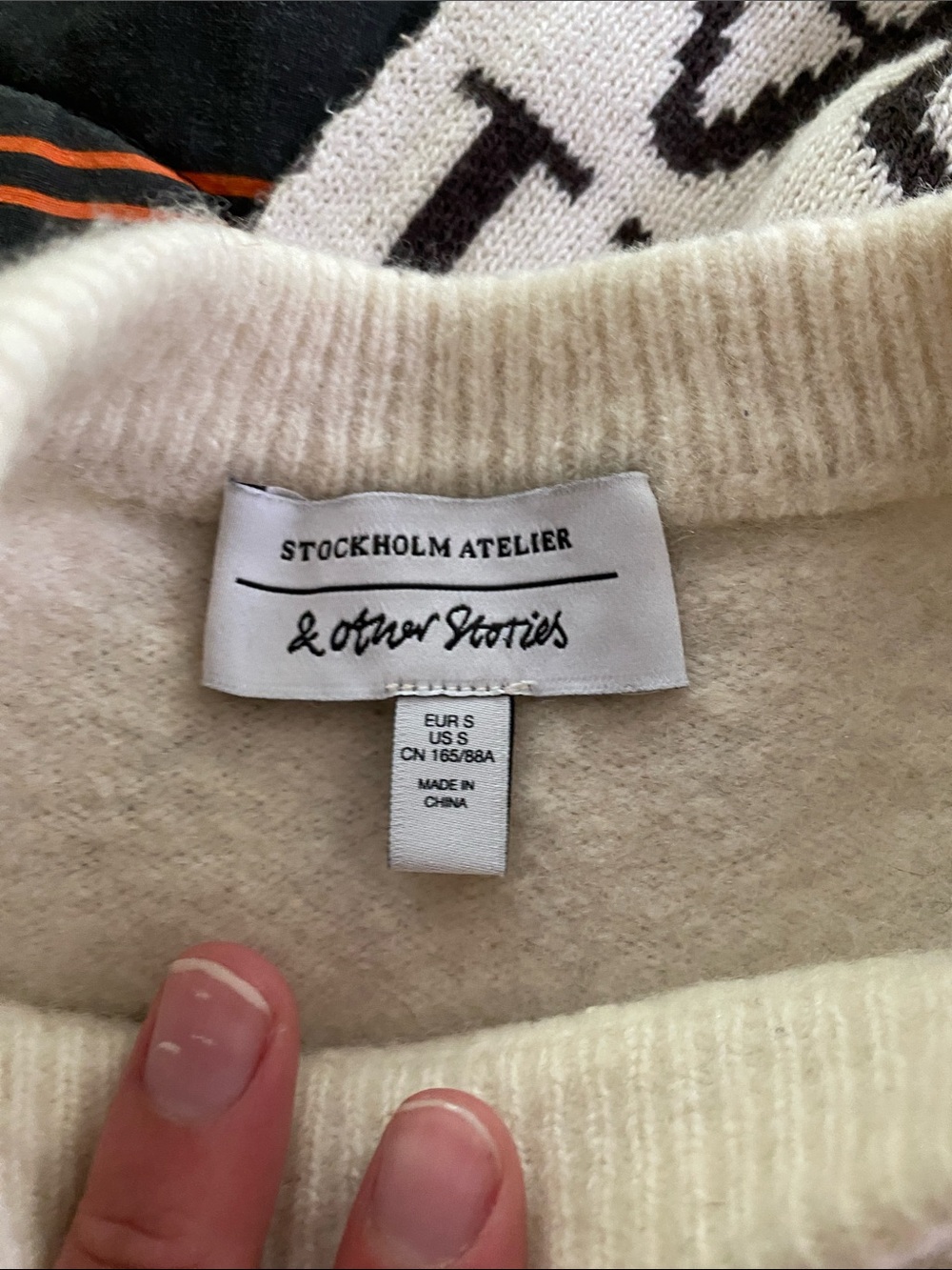 & Other Stories Cream Crewneck Sweater - Picture 2 of 7